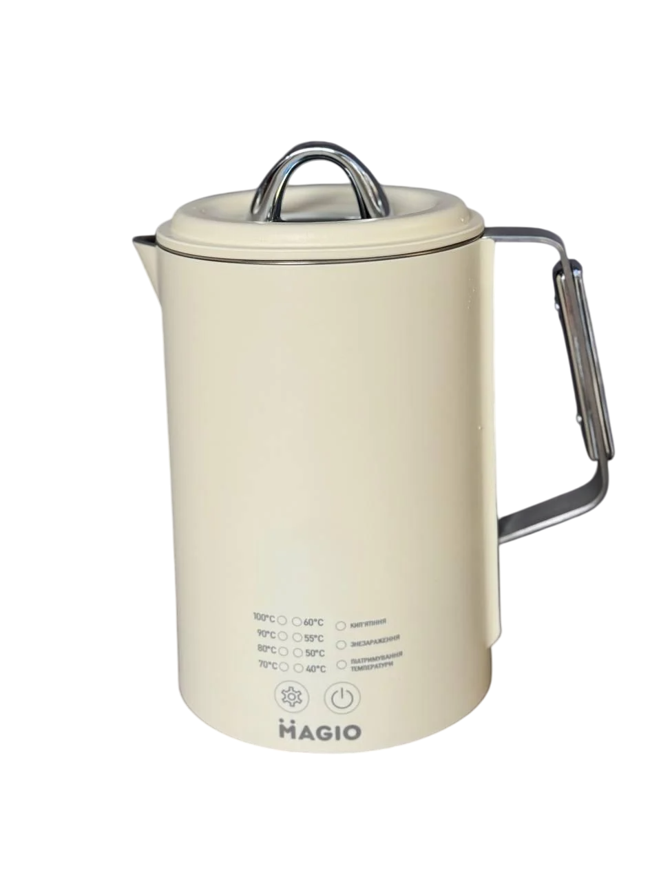 Електрочайник Magio MG-516 термостійкий 1500 Вт 1,5 л Світло-жовтий (MG-516)