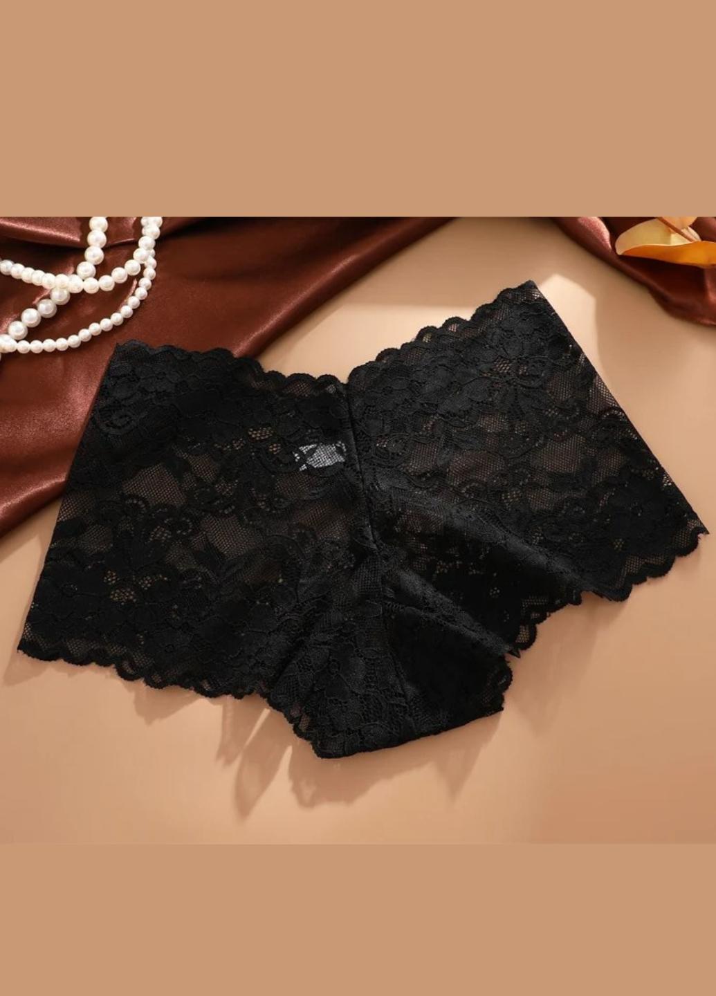 Трусики шортики женские кружевные Perfect Flowers XL Черный (1985-48-02) - фото 10