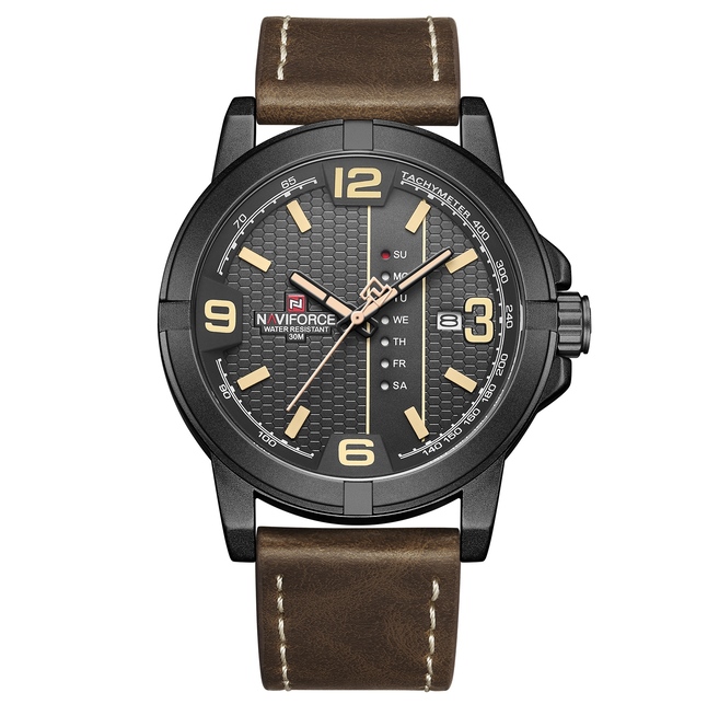 Годинник наручний чоловічий Naviforce Cuba Brown (1065)