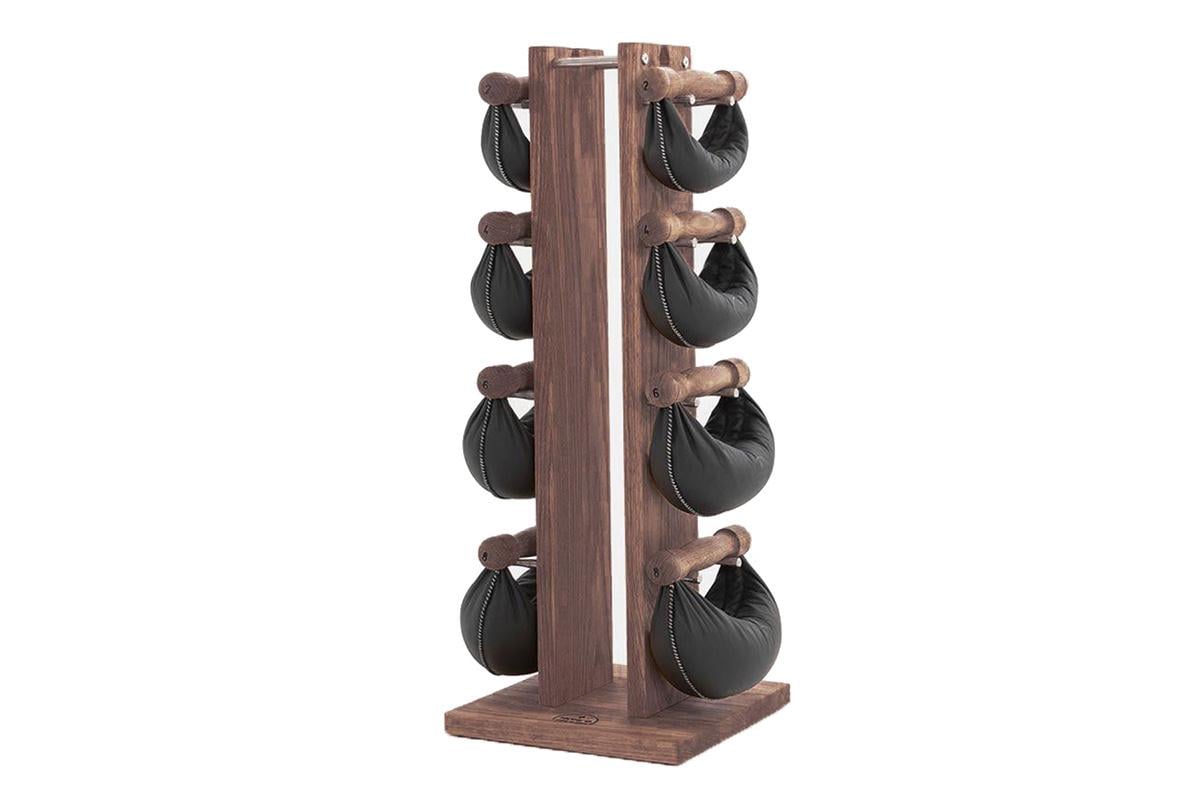 Набір гантелі з підставкою SwingBell Tower NOHRD Oak Vintage Leather 2-8 кг (407001)