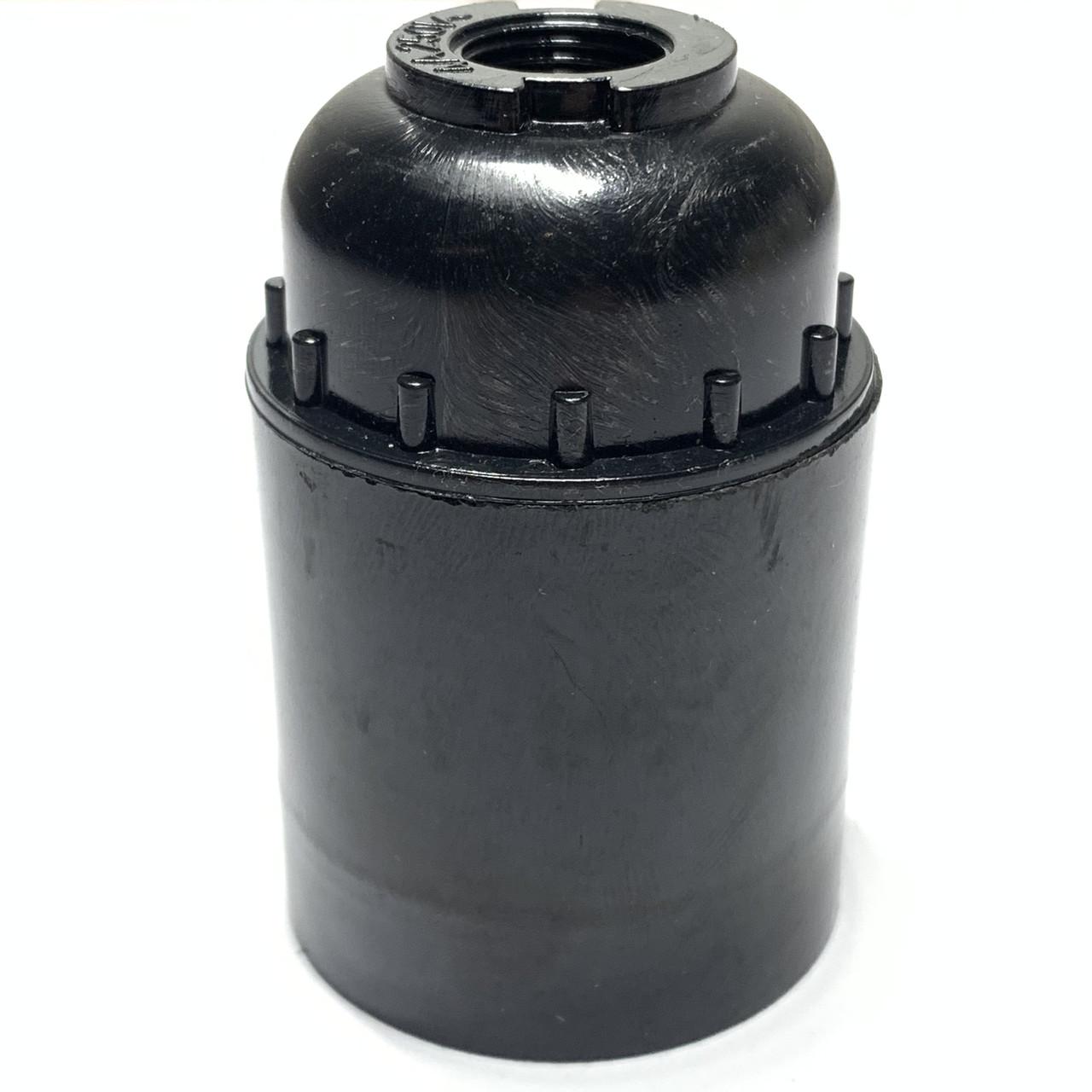 Патрон электрический Е27 подвесной карболитовый Черный Патрон электрический Е27 подвесной карболитовый Черный