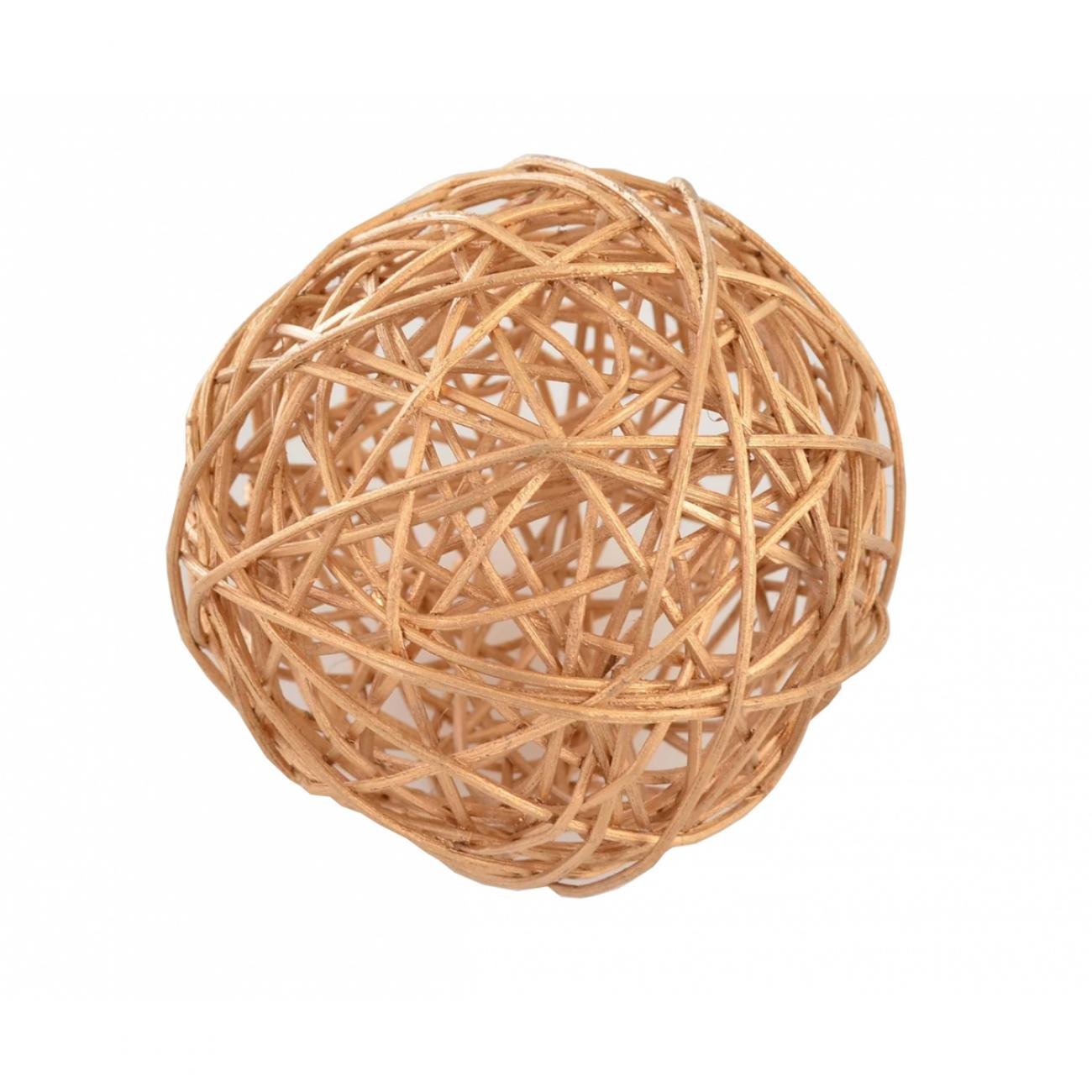 Шар ротанговый Yes! Fun d 10 см Золотой (0973326)