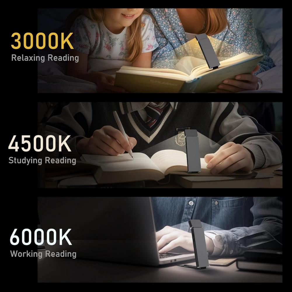 Лампа для читання портативна із защіпкою Графіт (00011) - фото 3 Лампа для читання портативна із защіпкою Графіт (00011) - фото 3