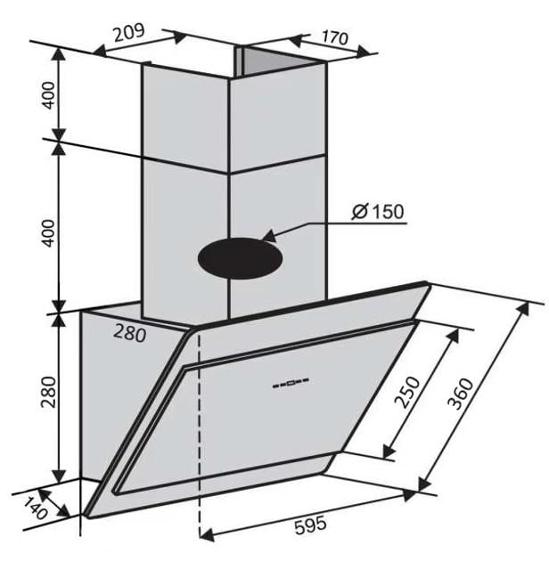 Витяжка Ventolux VIENNA 60 BG 800 TC MS (9960) - фото 7 Витяжка Ventolux VIENNA 60 BG 800 TC MS (9960) - фото 7