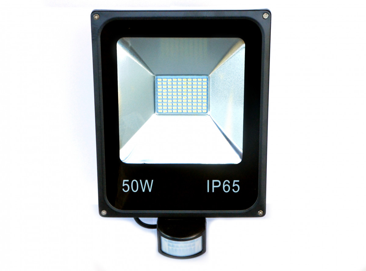 Прожектор LED Brille с датчиком движения IP65 HL-13P/50W NW (L123-020) - фото 1