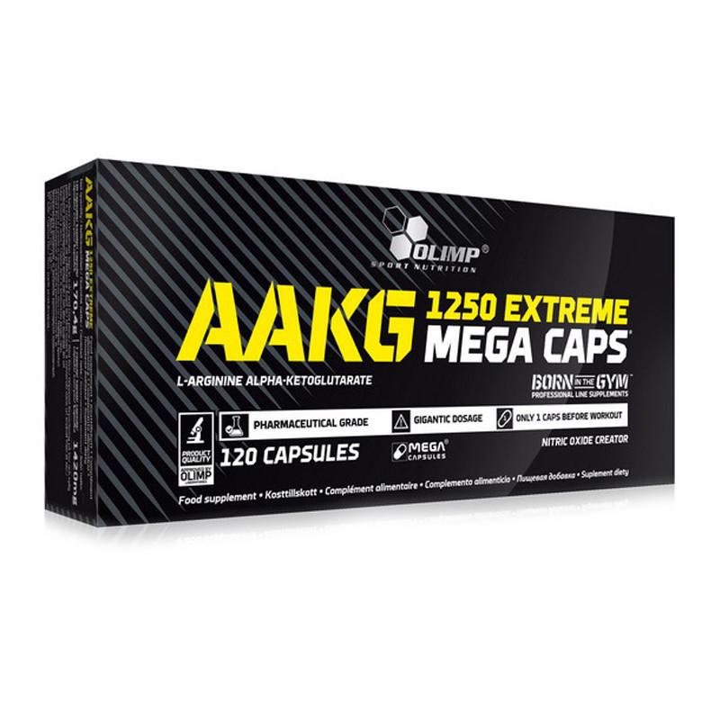 Аргінін Olimp AAKG 1250 Extreme Mega tabs 120 капс. (00322-01)