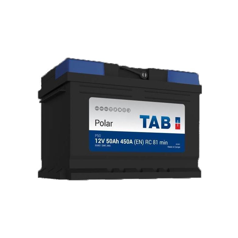 Акумулятор TAB Polar 50 Ah/12V 0 плюс праворуч