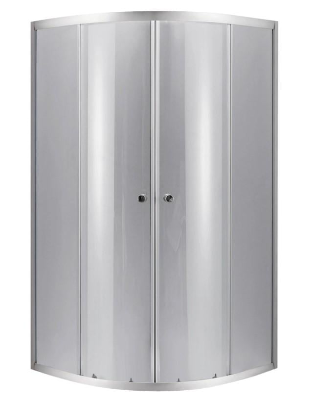 Душова кабіна полукругла Lidz Latwa SC90x90.SAT.LOW.DGR скло темне тоноване 4 мм без піддону (LLSC9090SATLOWDGR2)