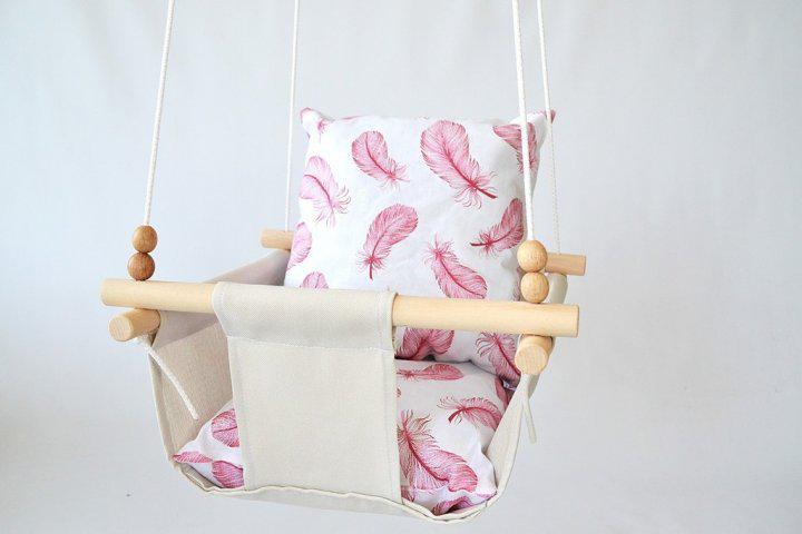 Дитяча гойдалка Infancy Легка пір'їнка Молочий (10142280) - фото 2 Дитяча гойдалка Infancy Легка пір'їнка Молочий (10142280) - фото 2