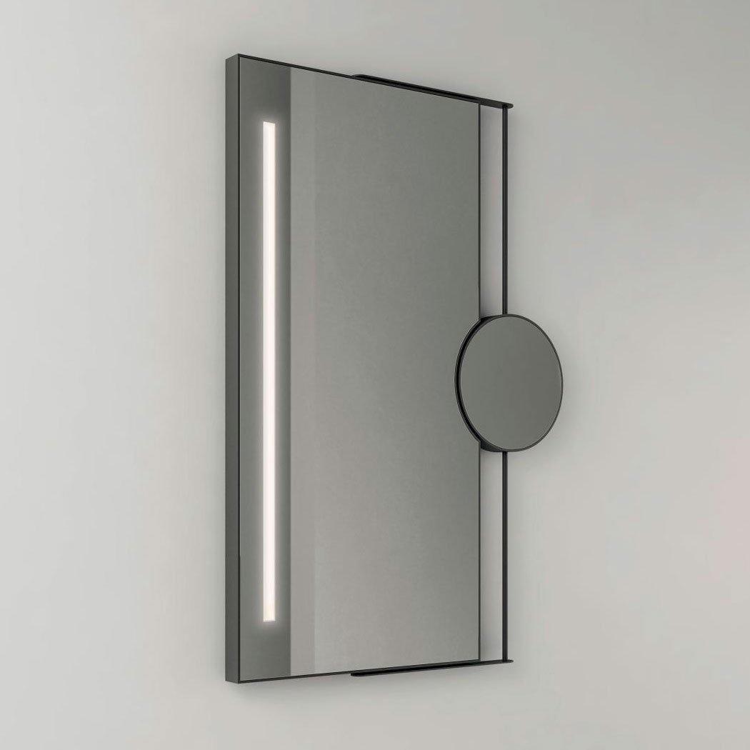 Зеркало для ванной комнаты Nic Design Ray с LED подсветкой 70 см Brushed bronze (012853065)