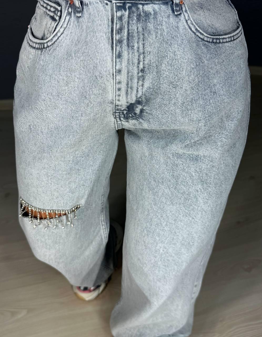 Джинси жіночі ITS Basic 2775 STRAIGHT FIT прямі розріз каміння прямі від стегна р. 38 Сірий (1723) - фото 7 Джинси жіночі ITS Basic 2775 STRAIGHT FIT прямі розріз каміння прямі від стегна р. 38 Сірий (1723) - фото 7