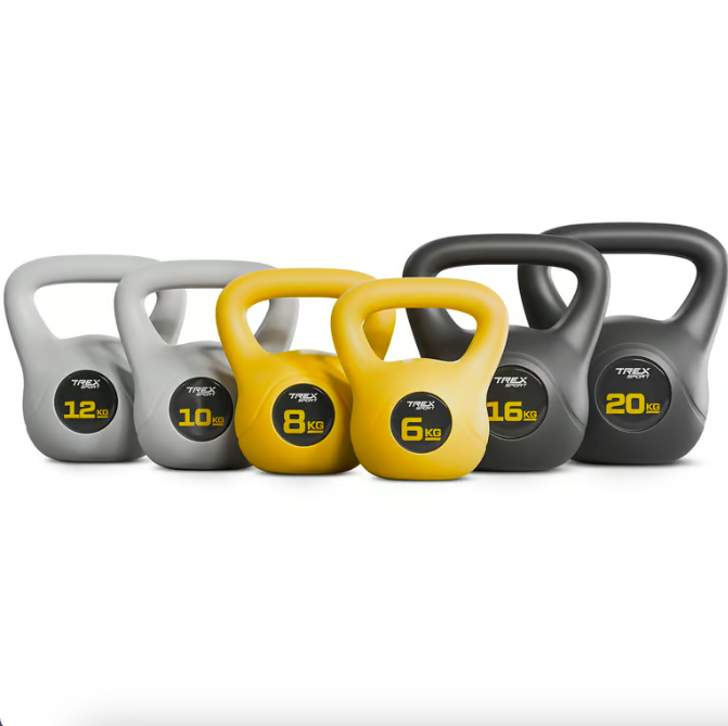 Гиря вінілова TREX Sport TX-008CKB 8 кг Жовтий (4610) - фото 15 Гиря вінілова TREX Sport TX-008CKB 8 кг Жовтий (4610) - фото 15