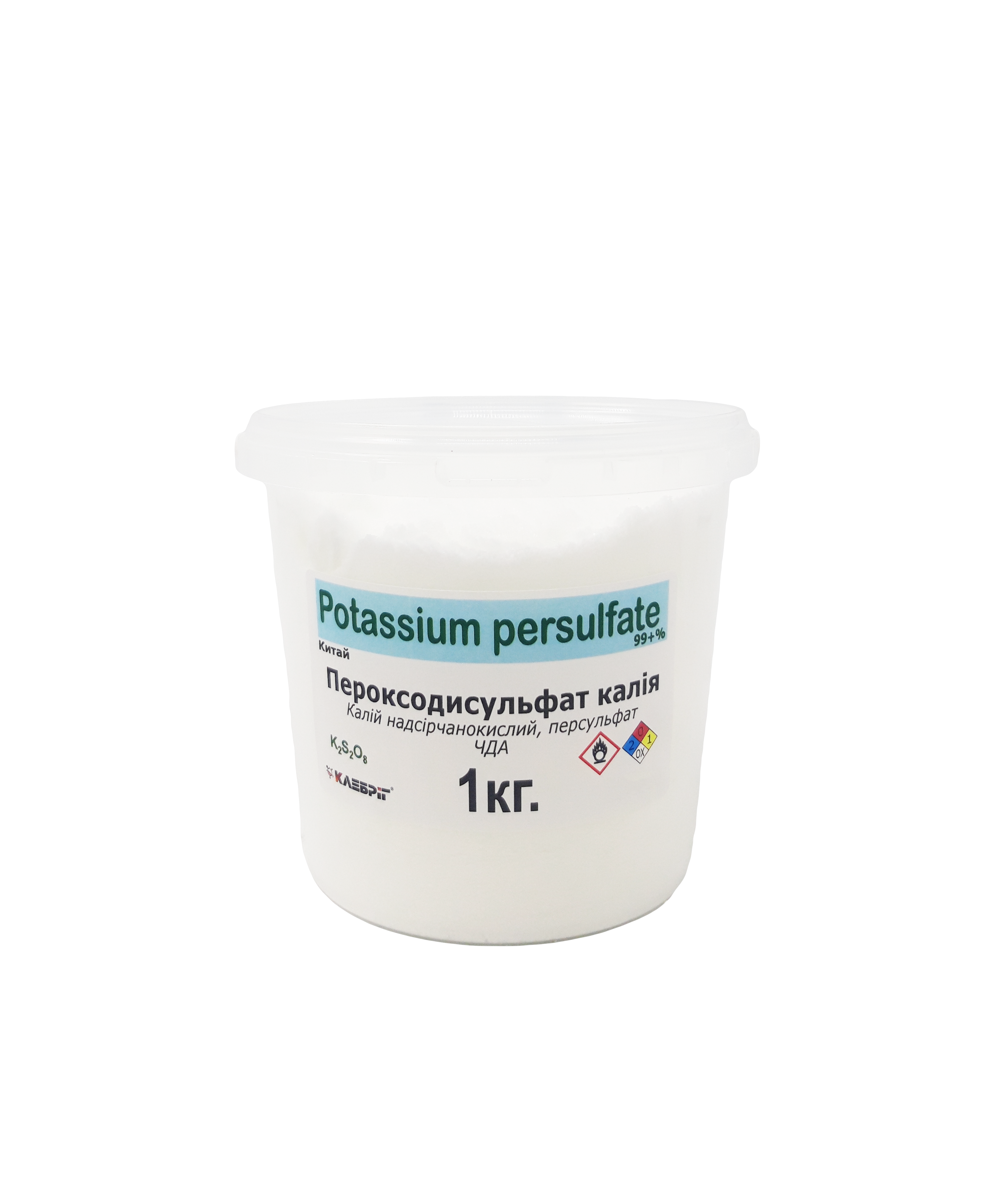 Пероксодисульфат калію харчовий Klebrig відро 1 кг (ЧДА КПСФ-В-1)