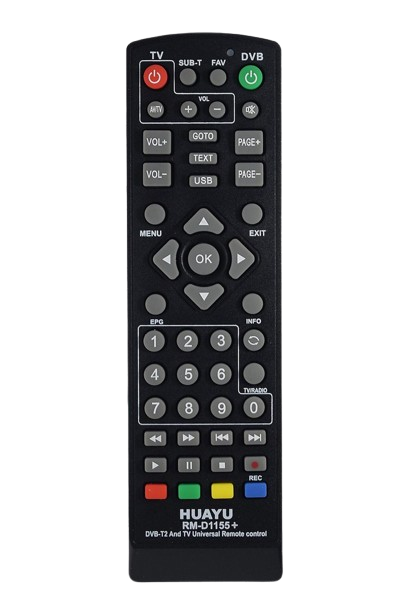 Универсальный пульт для DVB-T2 приставки Huayu RM-D1155+ VP-002 (1281)