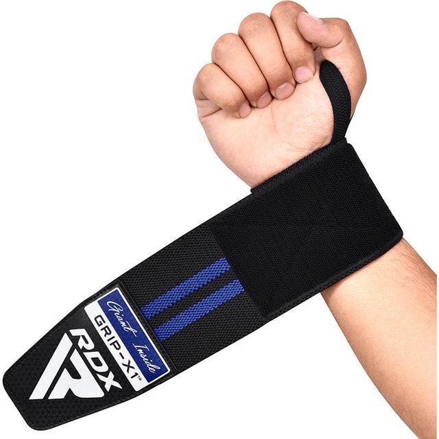 Бинты для запястий RDX GYM WRIST WRAP R11 Black/Blue Бинты для запястий RDX GYM WRIST WRAP R11 Black/Blue