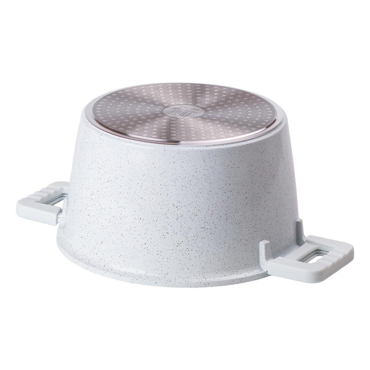 Кастрюля алюминиевая MGC с керамическим антипригарным покрытием Ø 24 см Белый - фото 2 Кастрюля алюминиевая MGC с керамическим антипригарным покрытием Ø 24 см Белый - фото 2