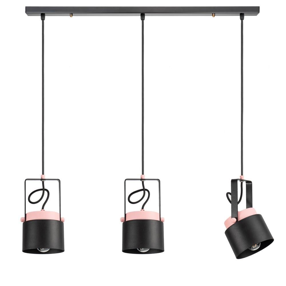 Подвесные прожекторы на планке Scandi Collection Black/Pink (PL-SC0003-3/BLK-PNK)