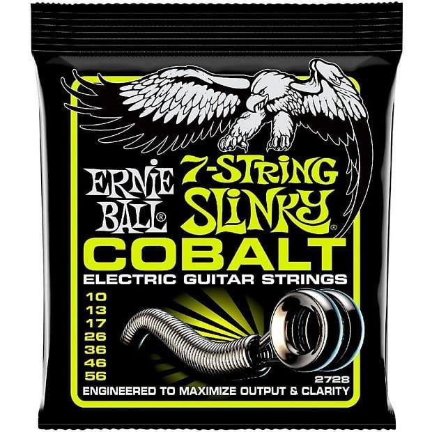 Струни для гітари Ernie Ball 2728 Cobalt 10-56 7-string Regular Slinky