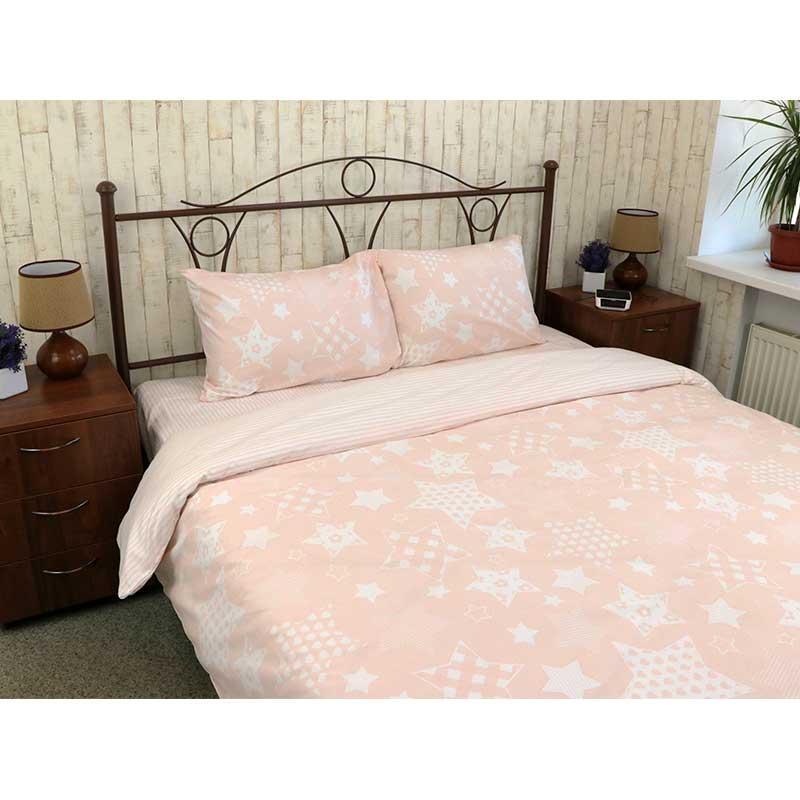 Постельное белье Руно бязь Beige Star 1 евро Бежевый (20793)