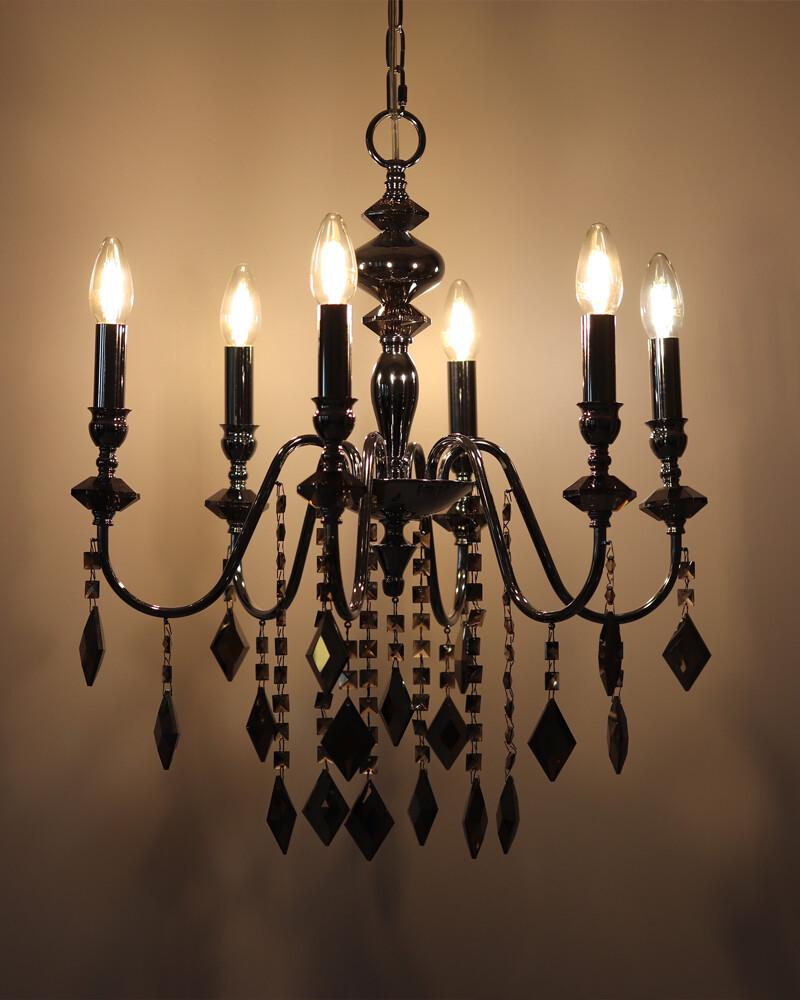 Люстра Edlin PL2417-6 Vanessa E14 6x12W IP20 Хром (32205346) - фото 6 Люстра Edlin PL2417-6 Vanessa E14 6x12W IP20 Хром (32205346) - фото 6