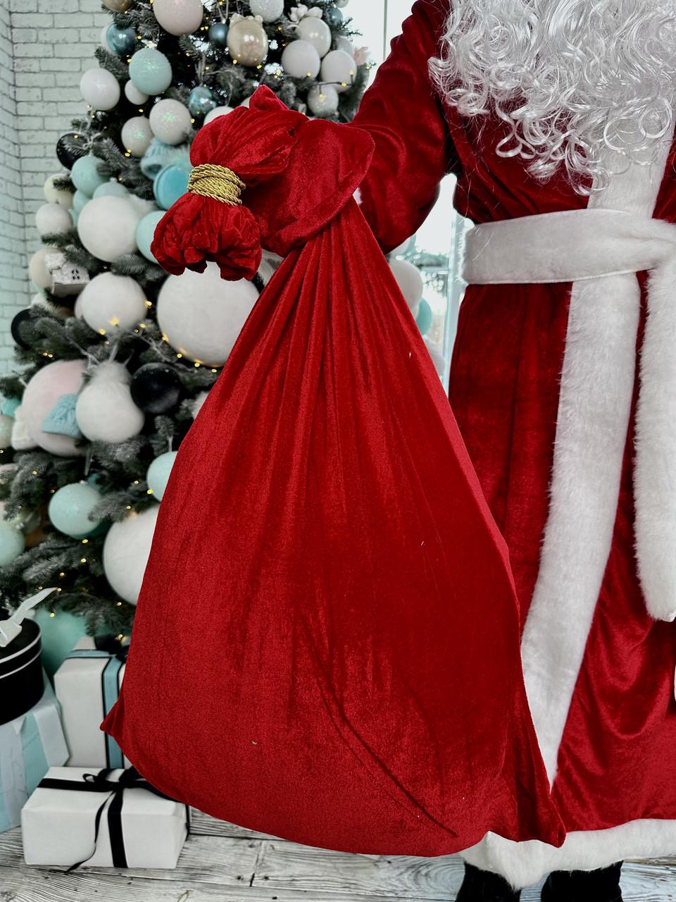 Костюм Санта-Клауса велюровый (санта2) - фото 4 Костюм Санта-Клауса велюровый (санта2) - фото 4