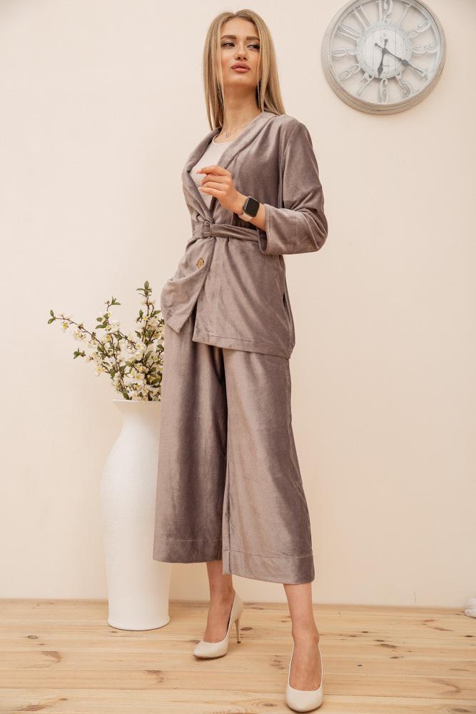 Піджак жіночий велюровий Kamomile 115R363-17 р. 36-38 Мокко - фото 2 Піджак жіночий велюровий Kamomile 115R363-17 р. 36-38 Мокко - фото 2