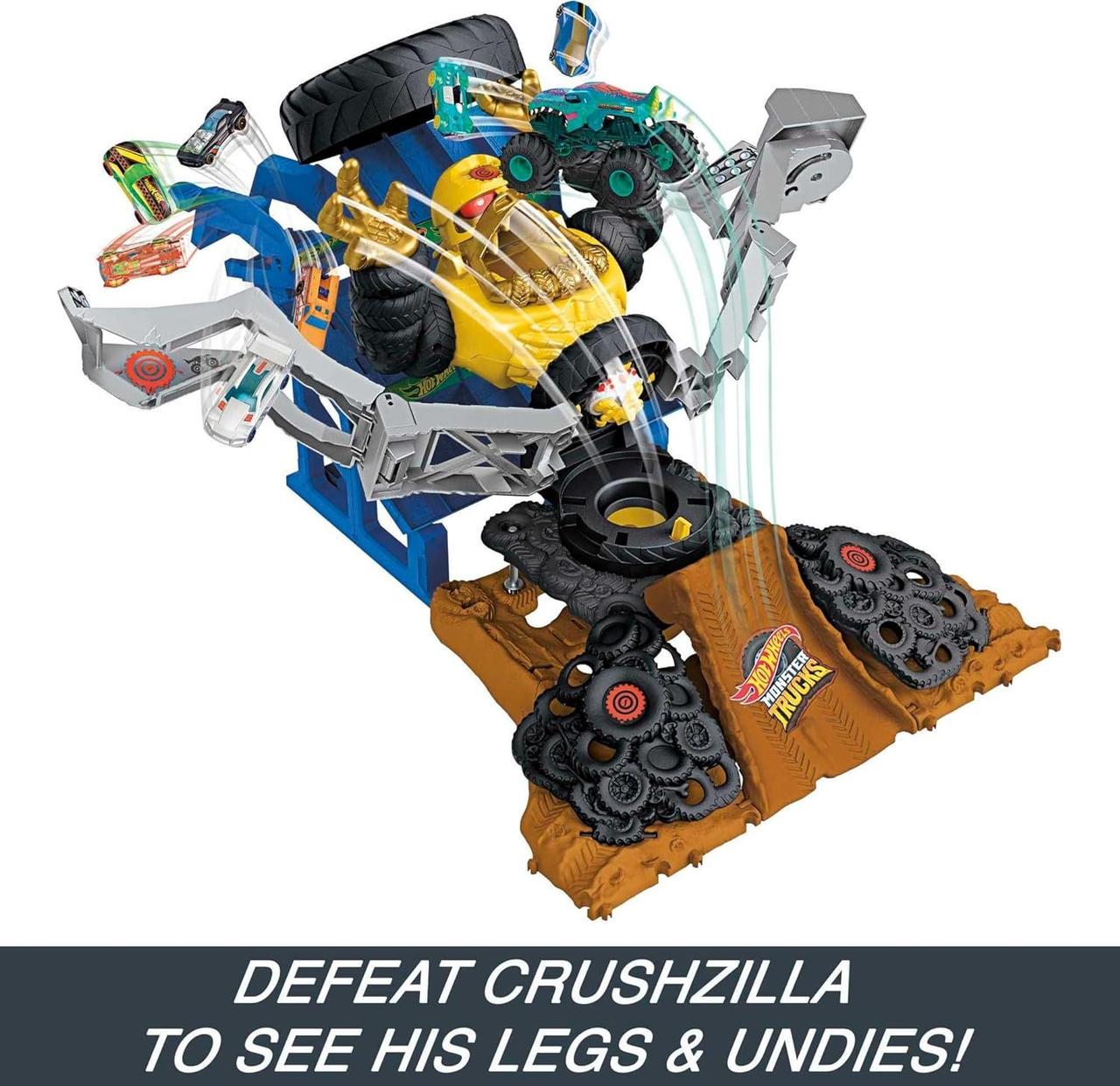 Игровой набор Hot Wheels Monster Trucks Arena Smashers Crushzilla HPR47/HPN71 (18184644) - фото 4