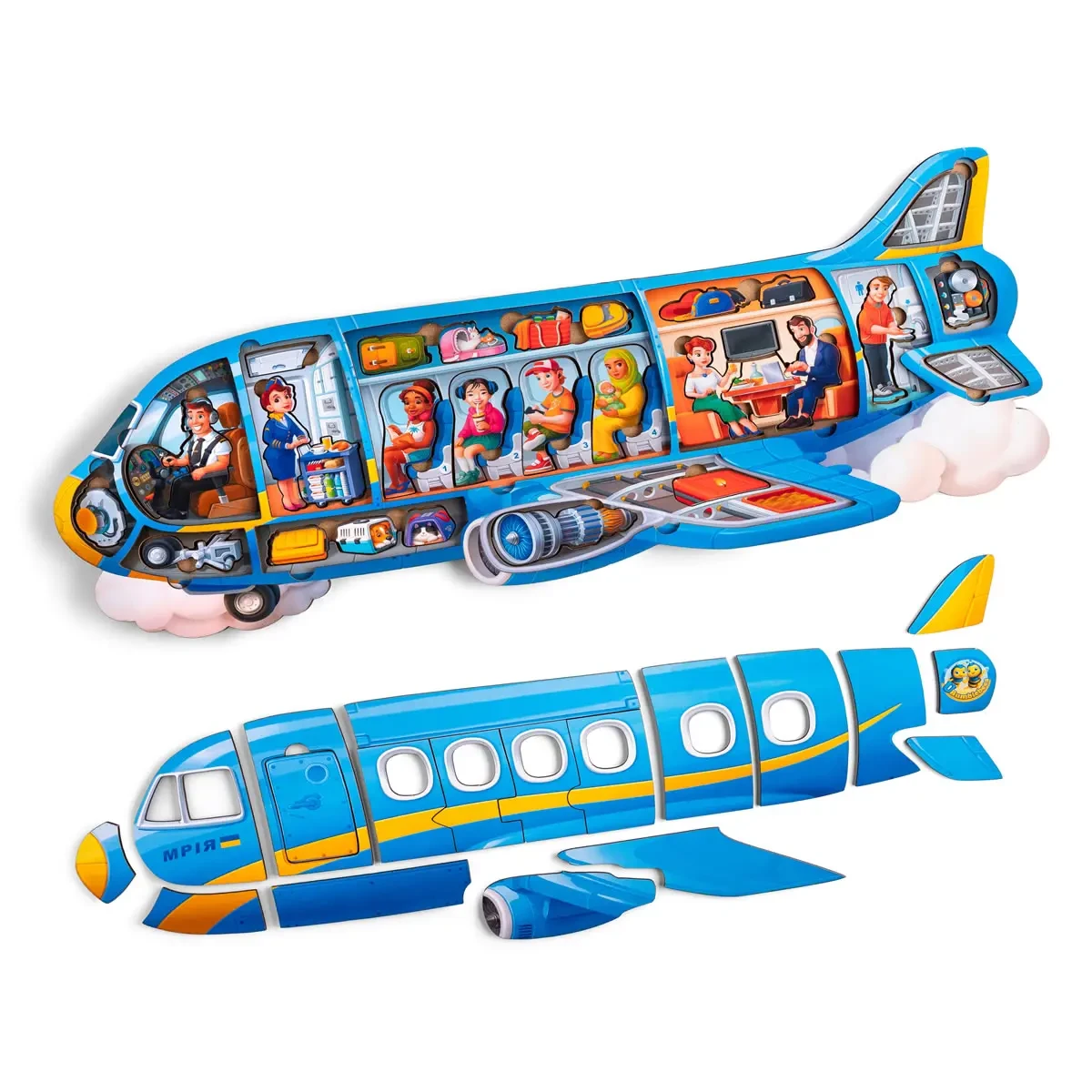 Дерев'яна рамка-вкладка Літак - фото 3 Дерев'яна рамка-вкладка Літак - фото 3