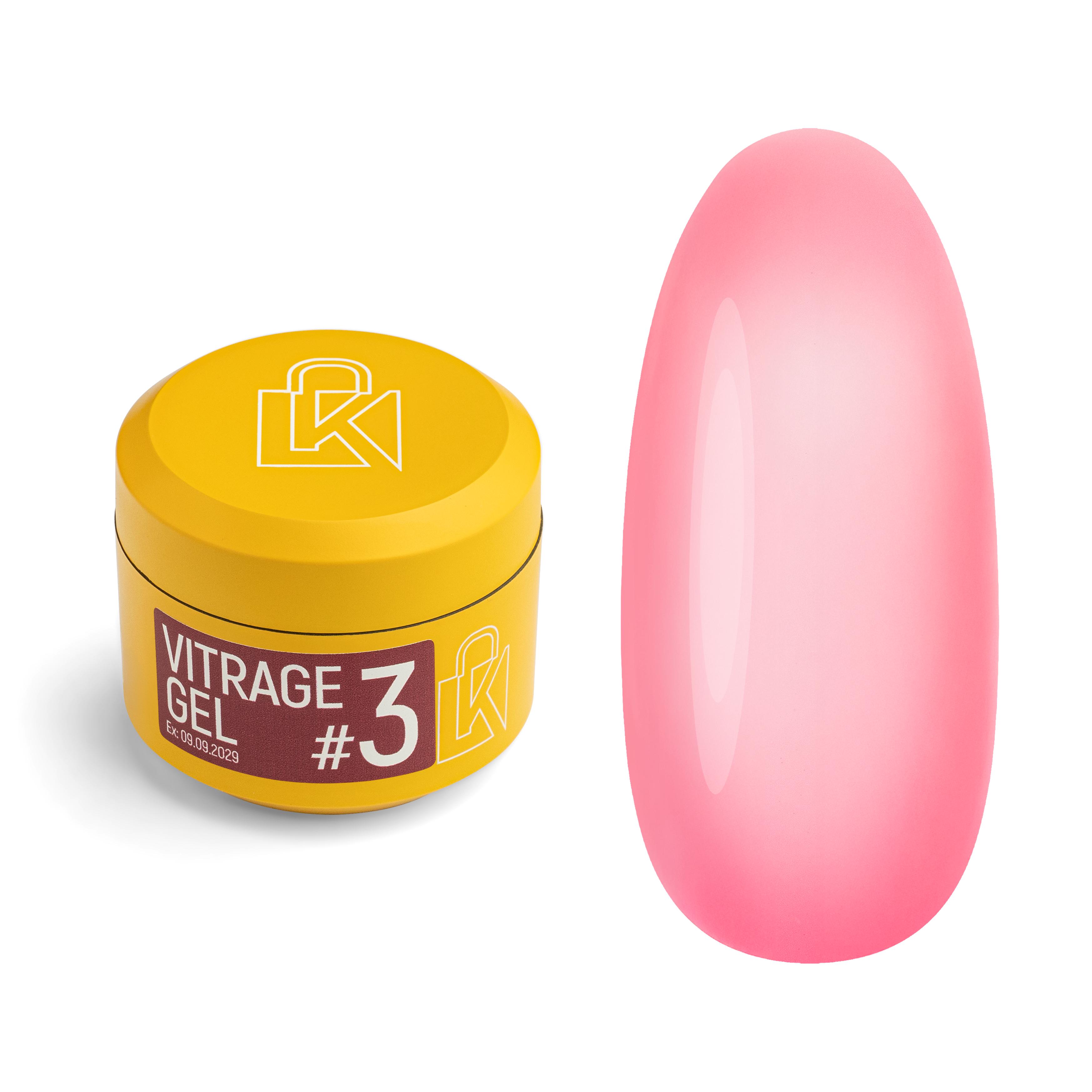Гель для наращивания Kupiuviti Vitrage Gel №03 30 мл
