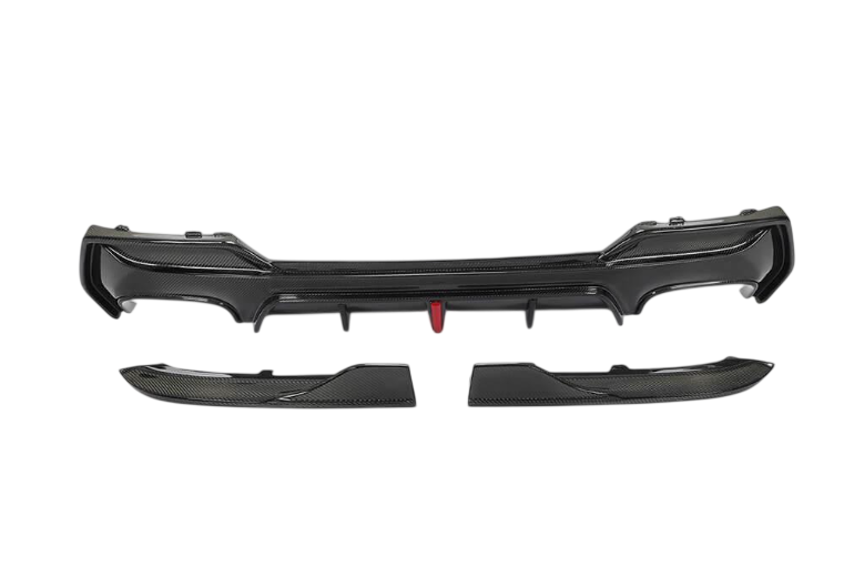 Диффузор заднего бампера DDCarbon V3 M-Sport для BMW 4 серия G22/23/26 2020- гг. натуральный карбон (136959)