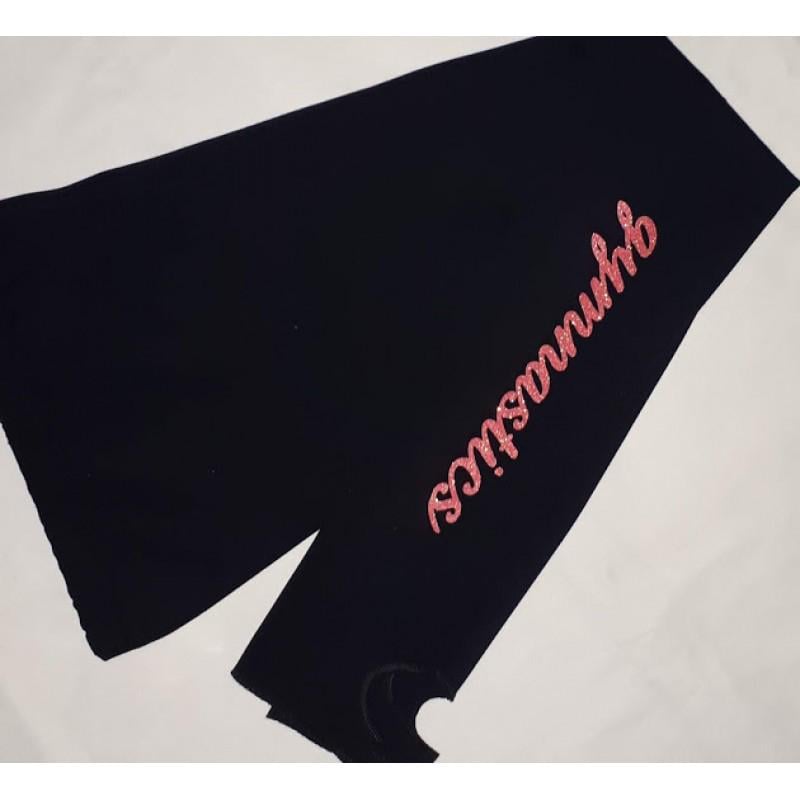 Лосины тренировочные SMK gymnastics с пяткой 376 134 см Black/Pink