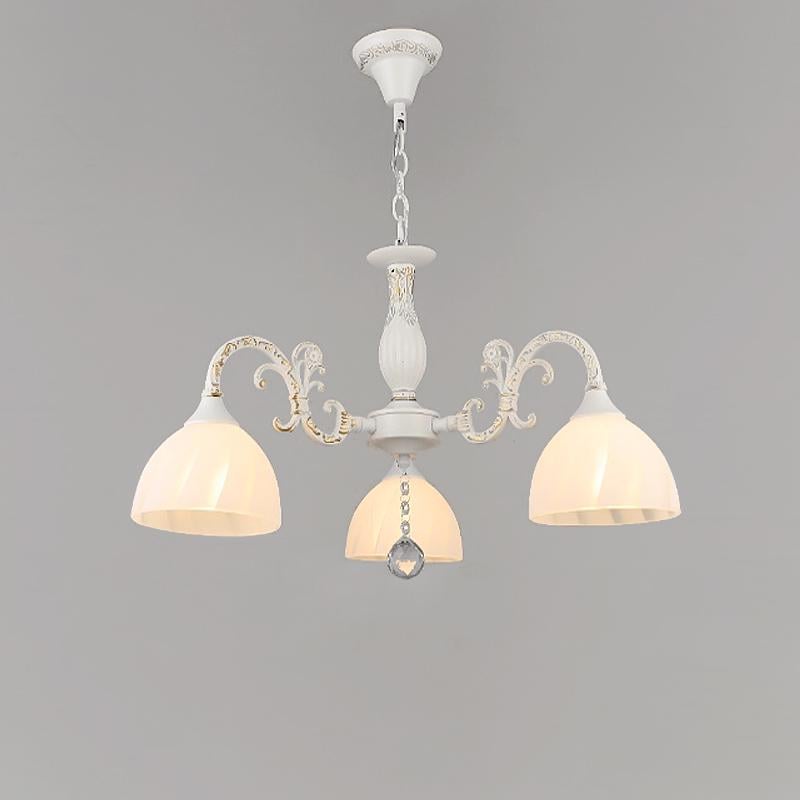 Люстра подвесная Light House SRS-16392/3 на три лампы Белый/Золото