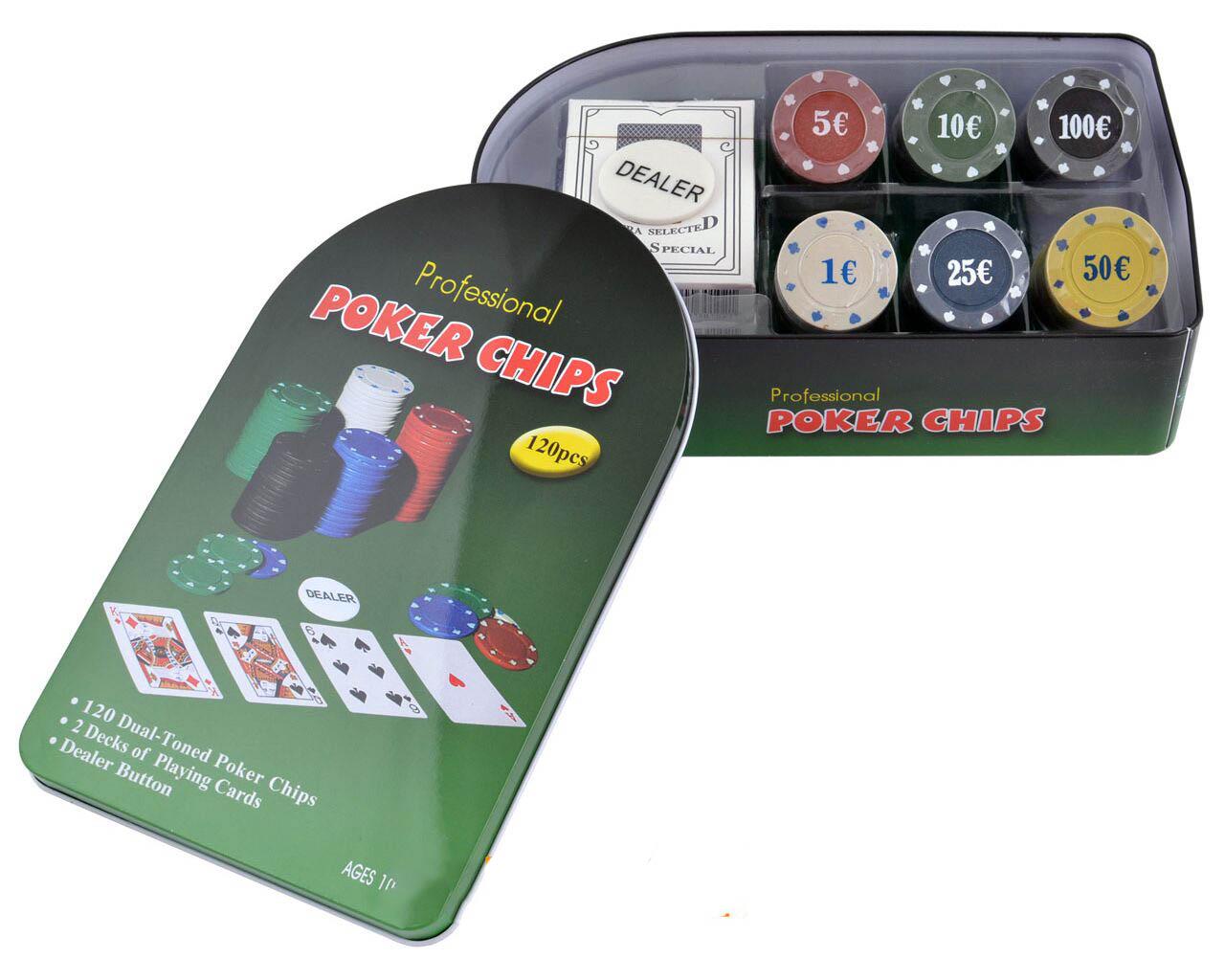 Набор для покера 120 шт в коробке (120tx)