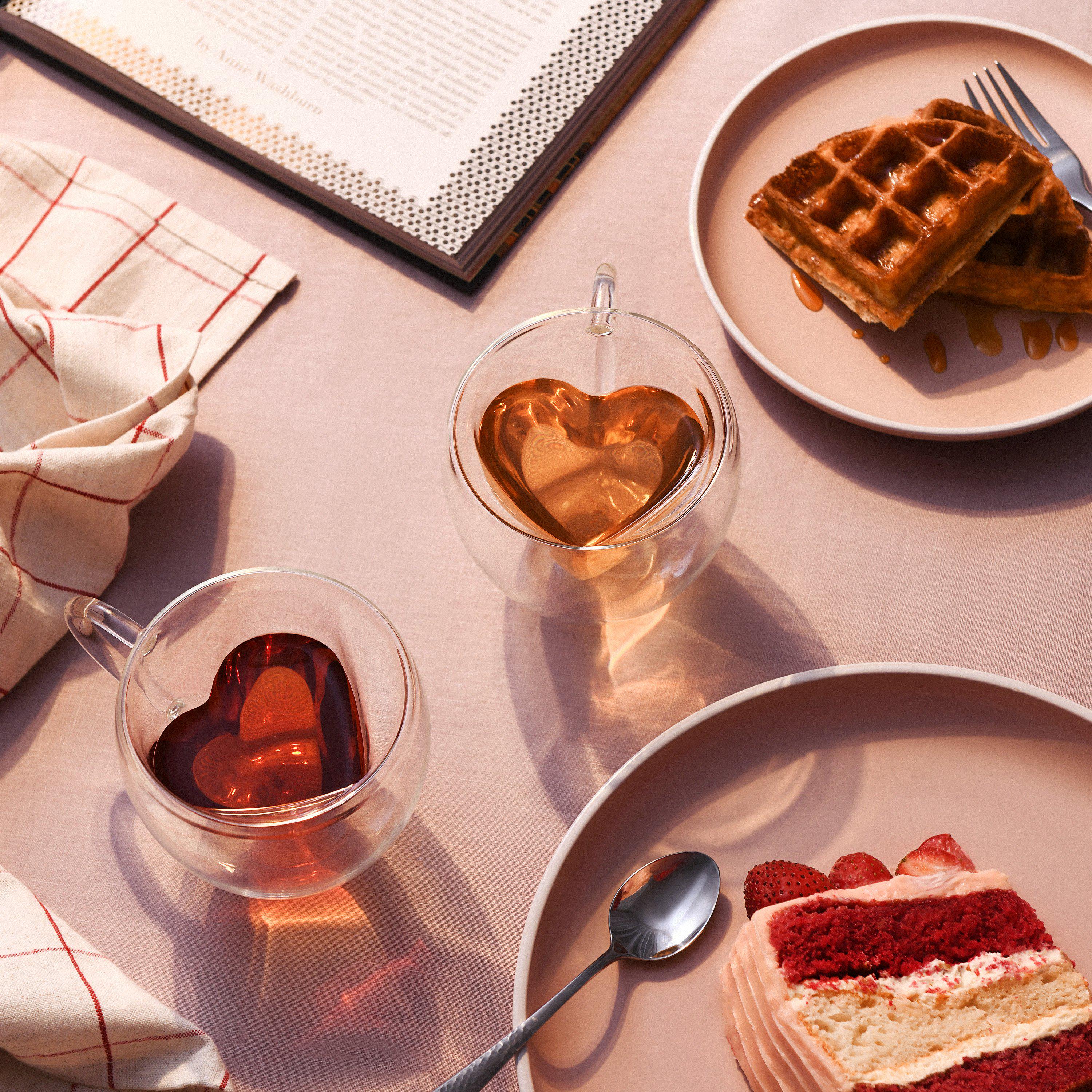 Чашки Ardesto з ручками з подвійними стінками боросилікатне скло 300 мл 2 шт. (ERC-AR2630GHL) - фото 2 Чашки Ardesto з ручками з подвійними стінками боросилікатне скло 300 мл 2 шт. (ERC-AR2630GHL) - фото 2