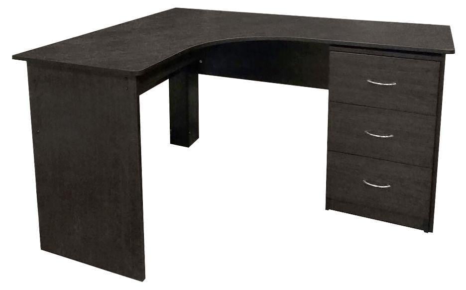 Стіл комп'ютерний кутовий МАКСІ-МЕблі Магістр з тумбою плюс Венге магія (11879) Стіл комп'ютерний кутовий МАКСІ-МЕблі Магістр з тумбою плюс Венге магія (11879)