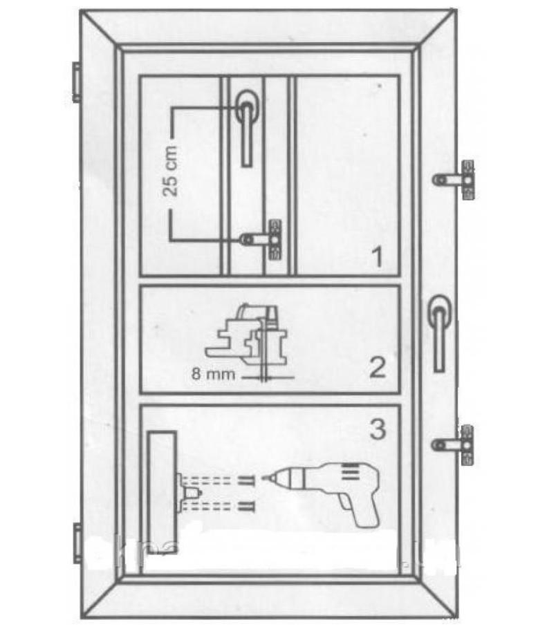 Блокуюча задвижка Akpen EMN05 Білий (EMN05) - фото 3