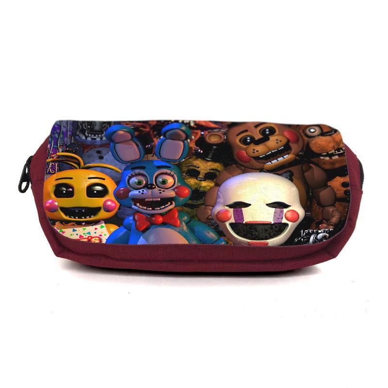 Пенал школьный Аниматроники Пять ночей Фредди FNAF-0004 Бордовый (1478385336)