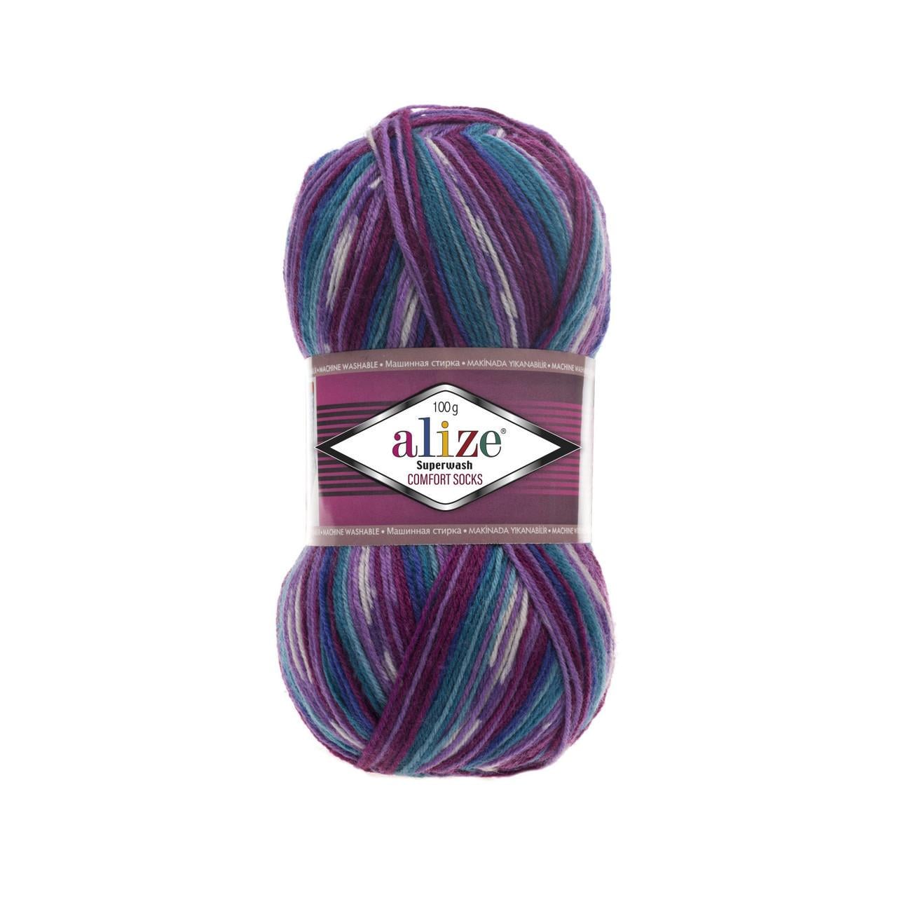 Пряжа носочная Alize Superwash Comfort Socks цвет 4412 (1978042492)