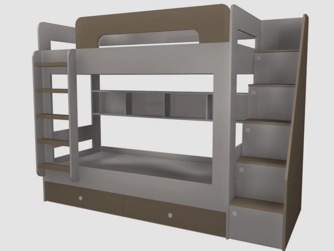 Кровать двухъярусная Fmebel Басселтон-2 900х1900 мм (20446) Кровать двухъярусная Fmebel Басселтон-2 900х1900 мм (20446)