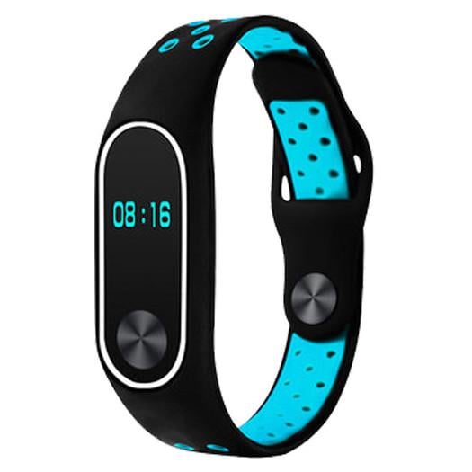 Силиконовый ремешок Primo Perfor Sport для Xiaomi Mi Band 2 Black/Blue (676321950)