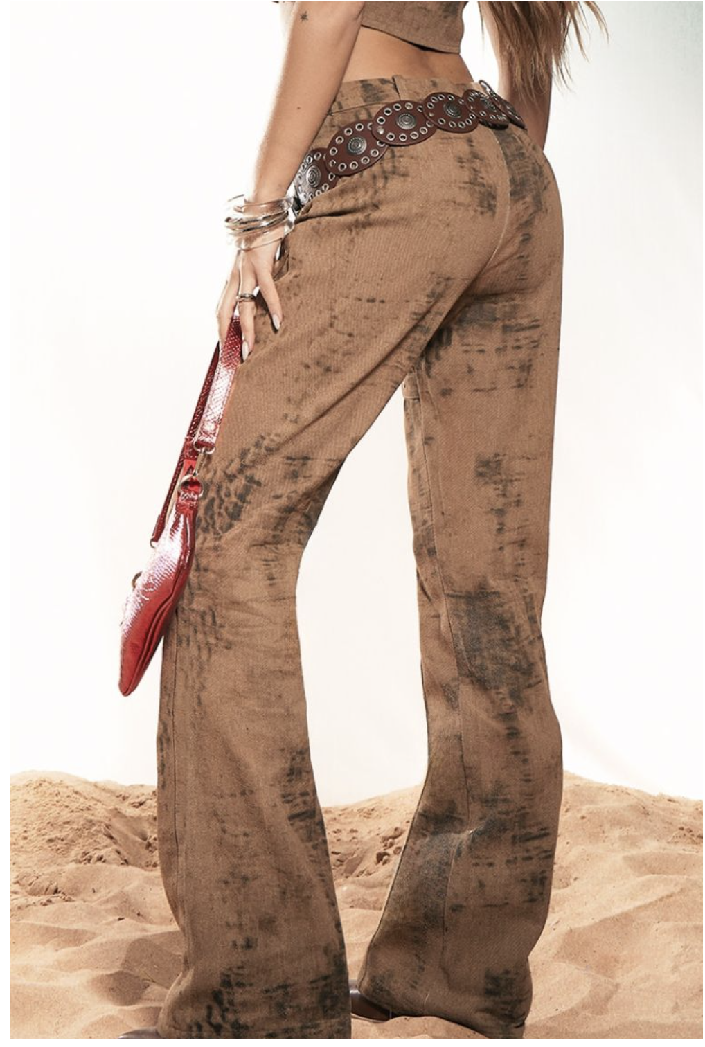 Джинсы PrettyLittleThing CNH9578 р. 42 Коричневый - фото 3 Джинсы PrettyLittleThing CNH9578 р. 42 Коричневый - фото 3