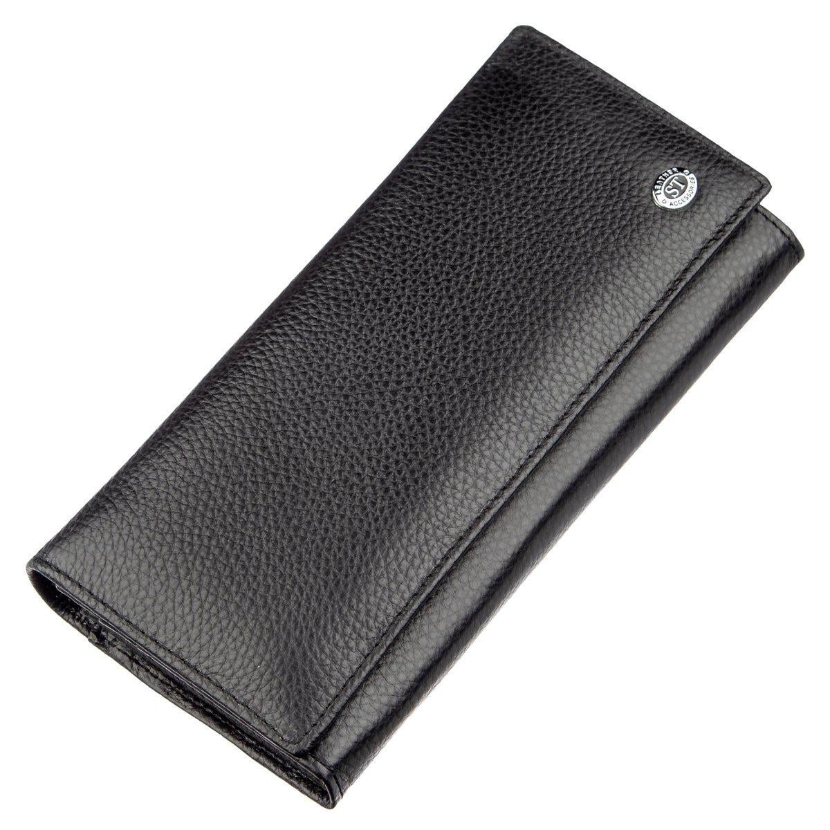 Кошелек ST Leather 18896 кожа Черный (31615)
