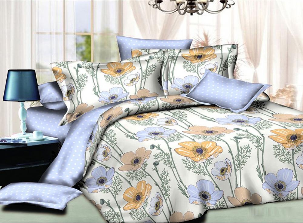 Комплект постільної білизни Маки полуторний (1778708434)