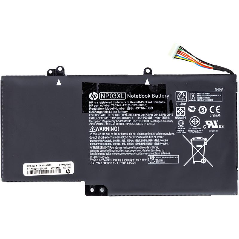 Аккумулятор Power для ноутбуков HP Envy 15-U010DX NP03XL 11,4V 3720 mAh (2477884967) Аккумулятор Power для ноутбуков HP Envy 15-U010DX NP03XL 11,4V 3720 mAh (2477884967)
