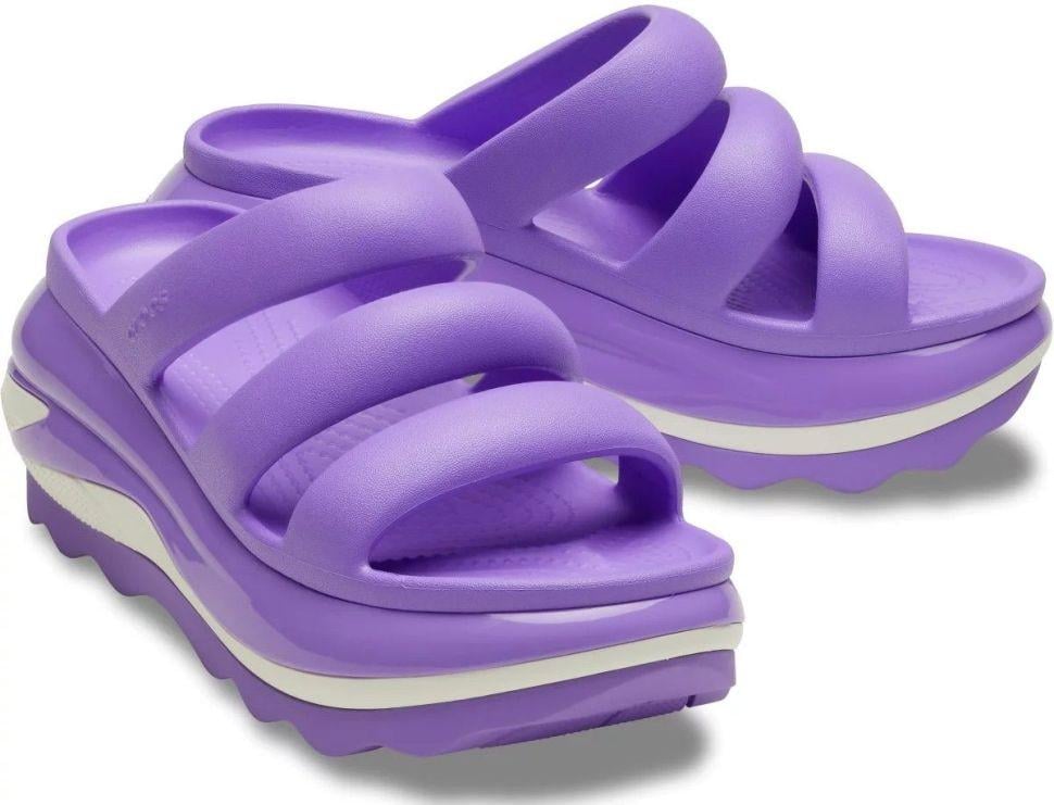 Сандалії жіночі Crocs Mega Crush Triple Strap Purple р. 37-38 Фіолетовий (26926)