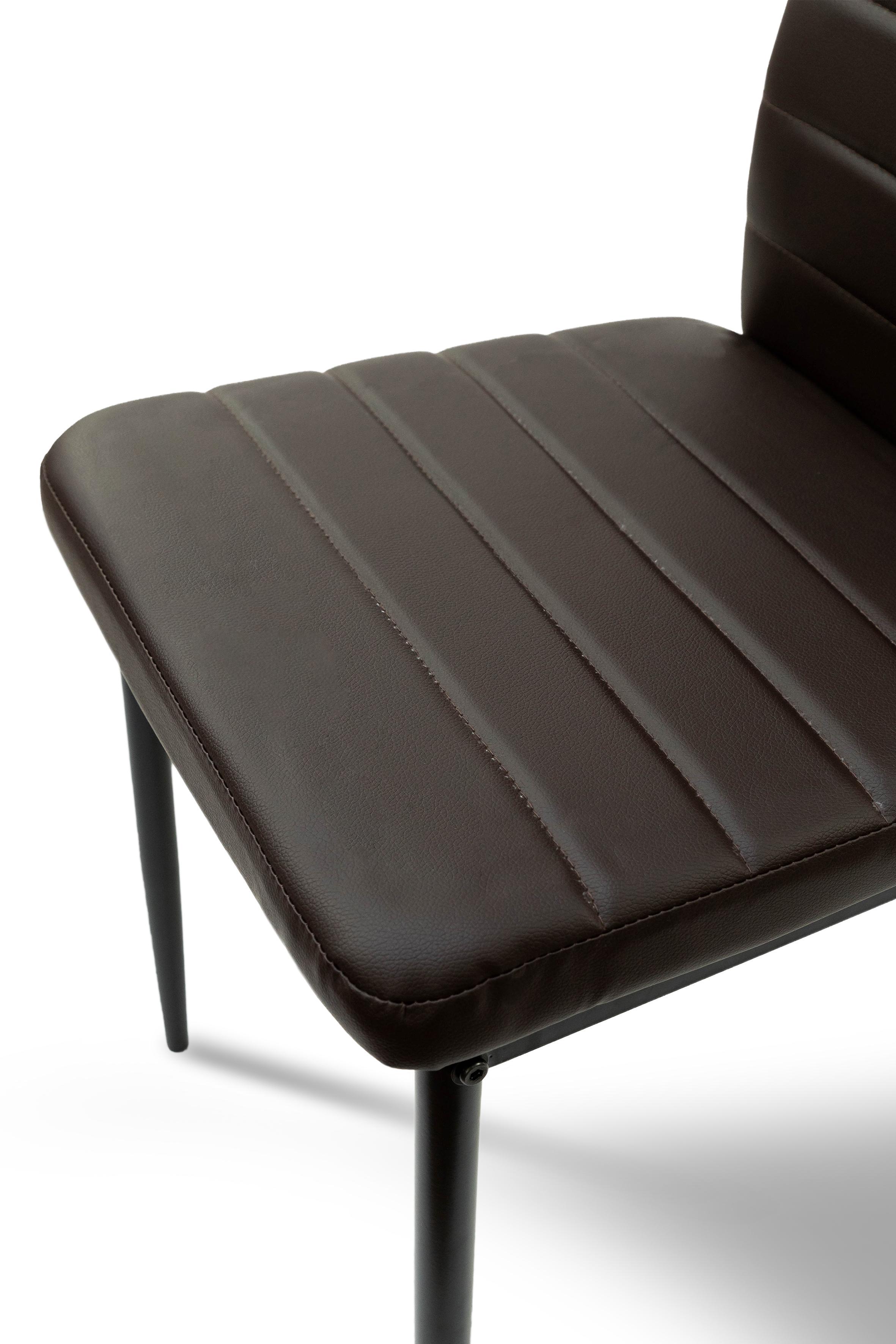 Стілець для кухні та вітальні ГРЕЙС Ріо 390х960х530 мм Чорний/Темний шоколад (GAА0056265) - фото 6 Стілець для кухні та вітальні ГРЕЙС Ріо 390х960х530 мм Чорний/Темний шоколад (GAА0056265) - фото 6