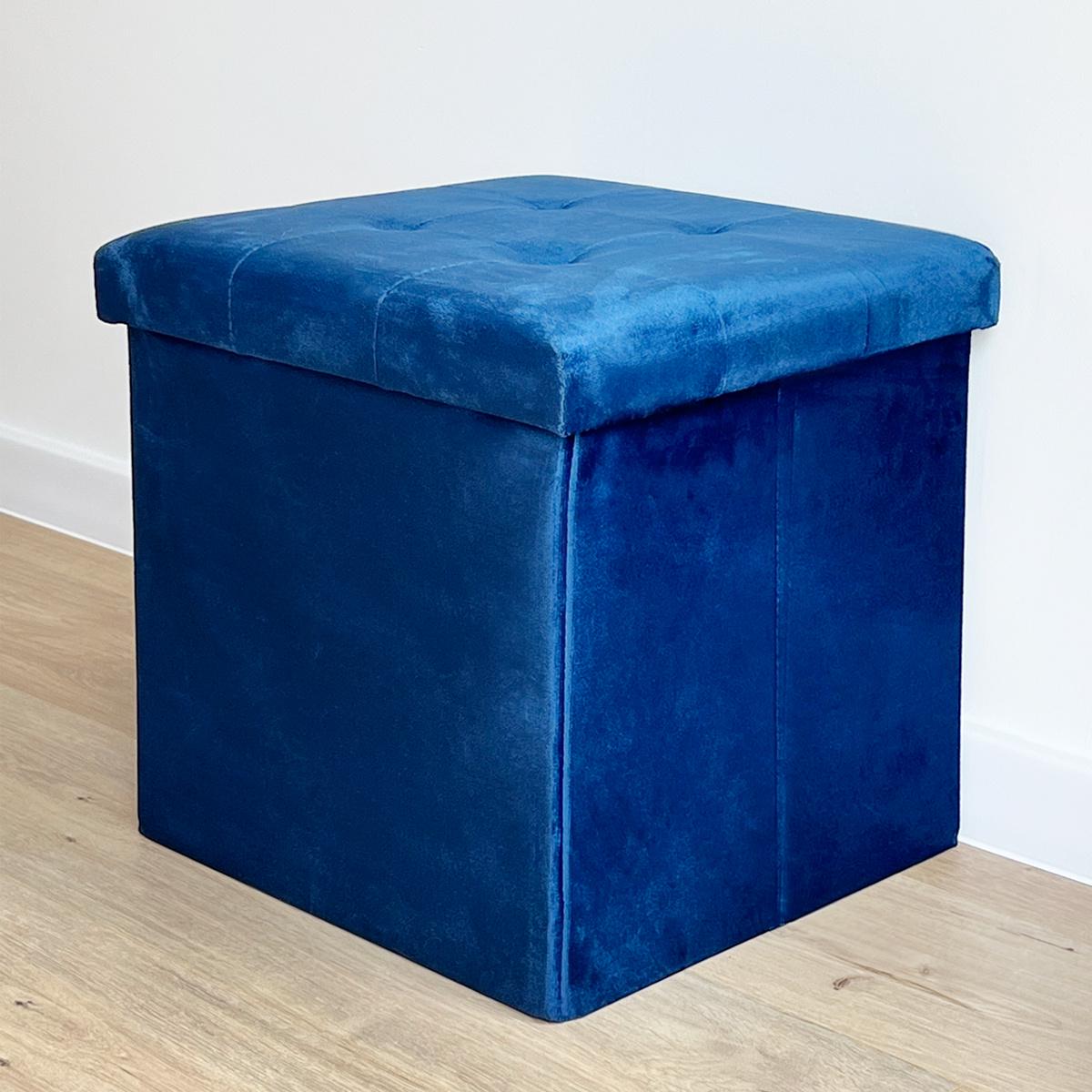 Пуф для хранения велюровый MVM TH-05 Синий (TH-05 BLUE) - фото 9 Пуф для хранения велюровый MVM TH-05 Синий (TH-05 BLUE) - фото 9