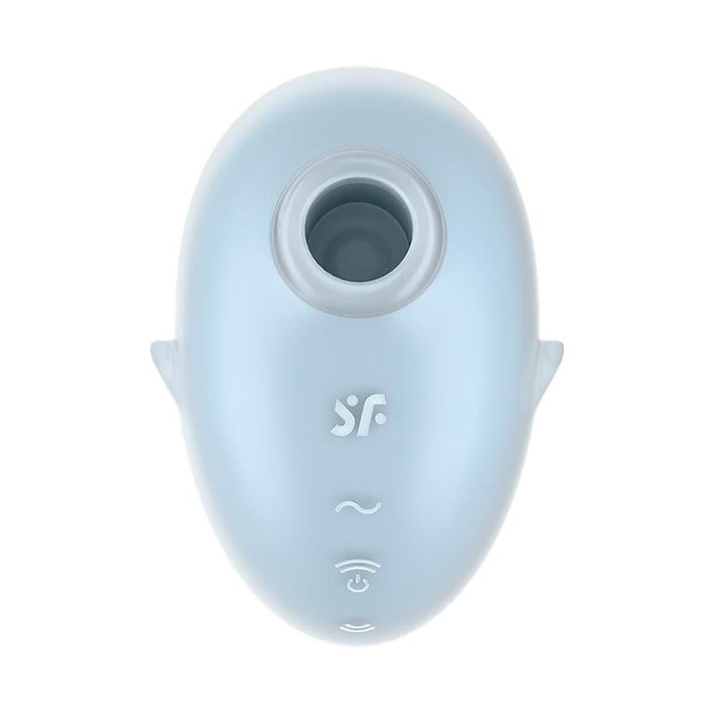 Вибратор вакуумный Satisfyer Cutie Ghost 9,1 см Голубой (51239)