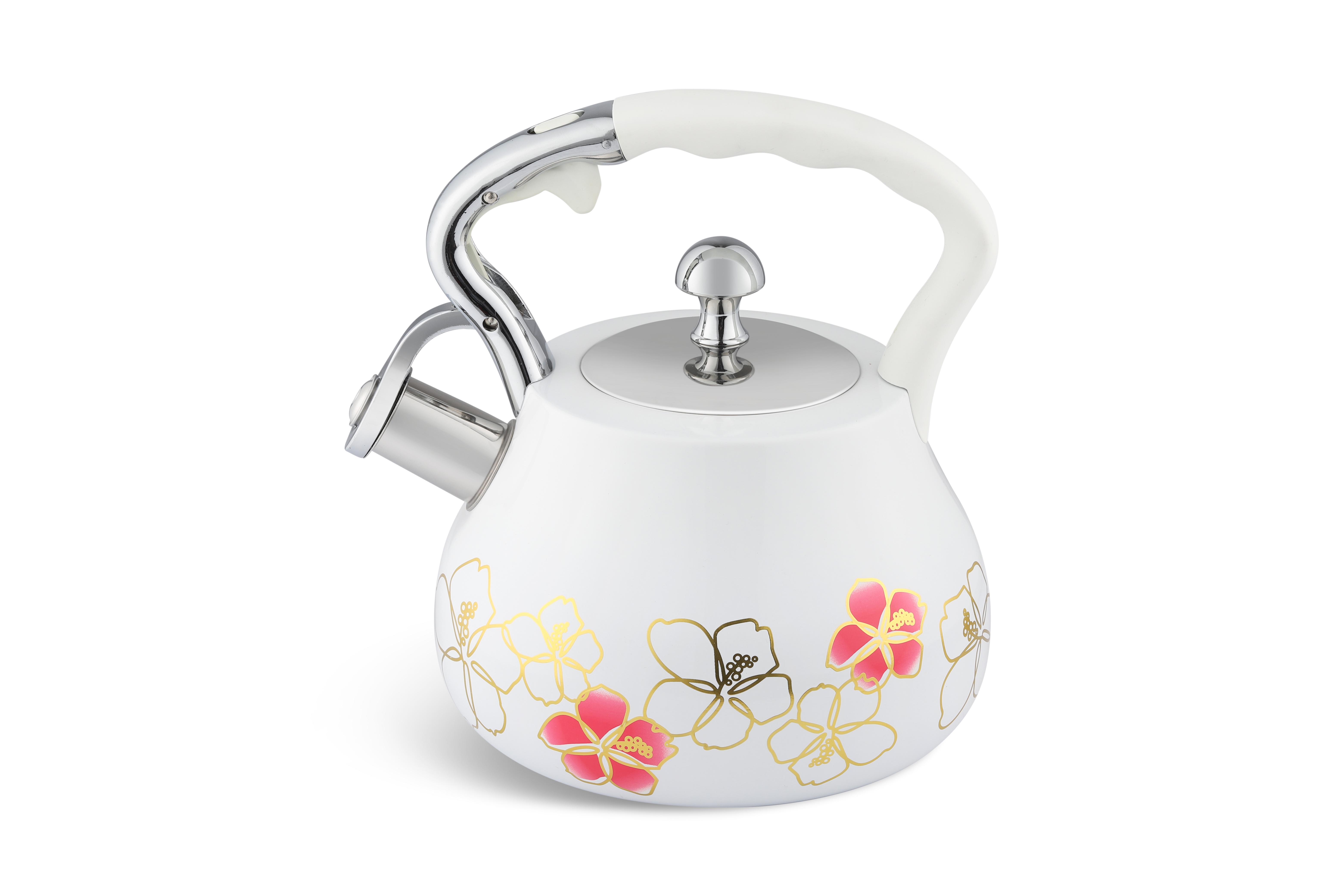 Чайник Edenberg со свистком из нержавеющей стали 3 л (EB-8842-white)