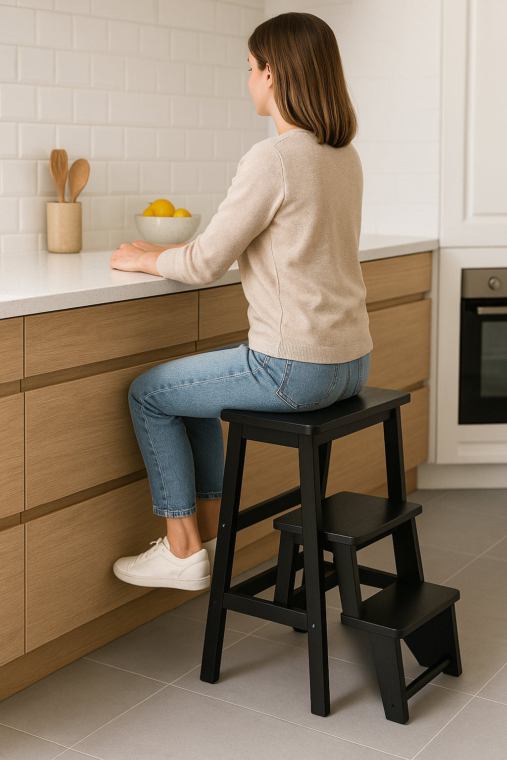 Стул-лестница дуб Венге (2055759247) - фото 3 Стул-лестница дуб Венге (2055759247) - фото 3